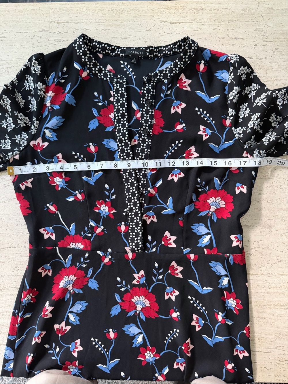 Talbots Mixed Floral Crepe Midi Dress | NWOT | Size 2 - Picture 10 of 16